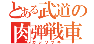 とある武道の肉弾戦車（カシワザキ）