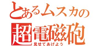 とあるムスカの超電磁砲（見せてあげよう）