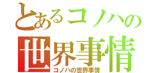 とあるコノハの世界事情（コノハの世界事情）