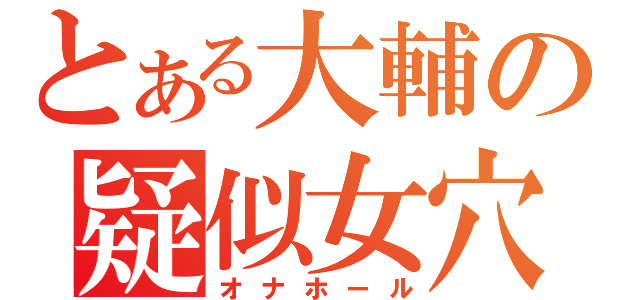 とある大輔の疑似女穴（オナホール）