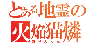 とある地霊の火焔猫燐（おりんりん）