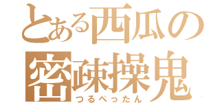 とある西瓜の密疎操鬼（つるぺったん）