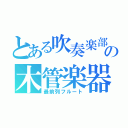 とある吹奏楽部の木管楽器（最前列フルート）