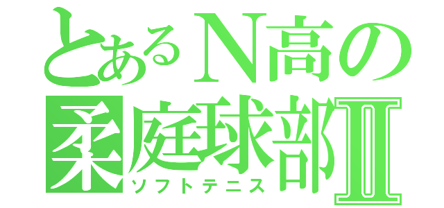 とあるＮ高の柔庭球部Ⅱ（ソフトテニス）