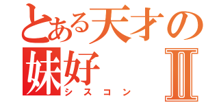 とある天才の妹好Ⅱ（シスコン）