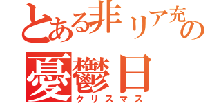 とある非リア充の憂鬱日（クリスマス）