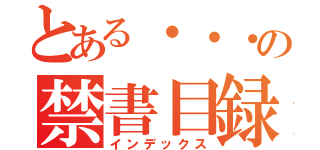 とある・・・の禁書目録（インデックス）