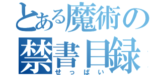 とある魔術の禁書目録（せっぱい）