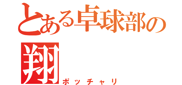 とある卓球部の翔（ポッチャリ）