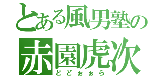 とある風男塾の赤園虎次（どどぉぉら）