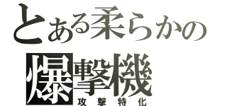 とある柔らかの爆撃機（攻撃特化）