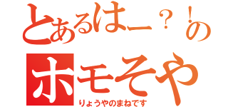 とあるはー？！のホモそや（りょうやのまねです）