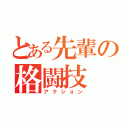 とある先輩の格闘技（アクション）