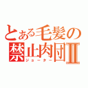 とある毛髪の禁止肉団子Ⅱ（ジョーター）