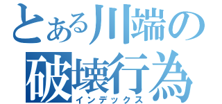 とある川端の破壊行為（インデックス）