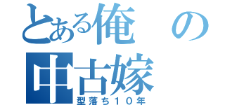 とある俺の中古嫁（型落ち１０年）