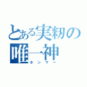 とある実籾の唯一神（ホンマー）