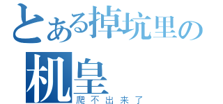 とある掉坑里の机皇（爬不出来了）