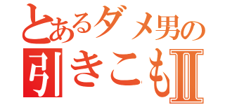 とあるダメ男の引きこもり日記Ⅱ（）