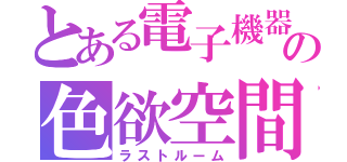 とある電子機器の色欲空間（ラストルーム）