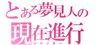 とある夢見人の現在進行（ツイッター）