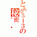 とある５１３の秘密（社團）