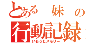 とある 妹 の行動記録（いもうとメモリー）