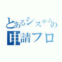 とあるシステムの申請フロー（）