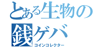 とある生物の銭ゲバ（コインコレクター）