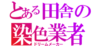 とある田舎の染色業者（ドリームメーカー）