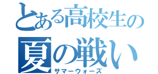 とある高校生の夏の戦い（サマーウォーズ）