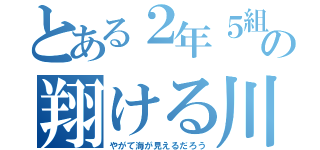 とある２年５組の翔ける川よ（やがて海が見えるだろう）