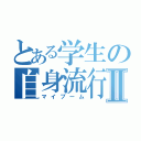 とある学生の自身流行Ⅱ（マイブーム）