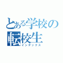 とある学校の転校生（インデックス）