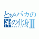 とあるバカの神の化身Ⅱ（かみのけしん）