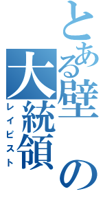 とある壁の大統領（レイピスト）