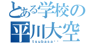 とある学校の平川大空（ｔｓｕｂａｓａ໒꒱）