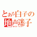 とある白子の地声迷子（ボイス・ワンダー）