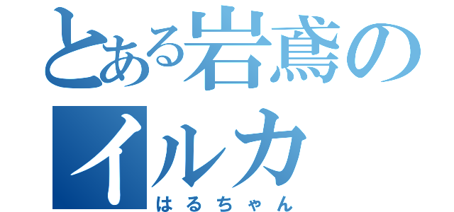 とある岩鳶のイルカ（はるちゃん）