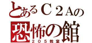 とあるＣ２Ａの恐怖の館（２０５教室）