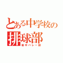 とある中学校の排球部（岩中バレー部）