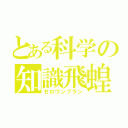 とある科学の知識飛蝗（ゼロワンプラン）