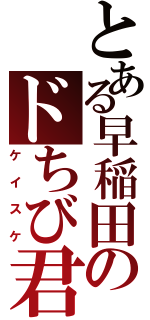 とある早稲田のドちび君（ケイスケ）