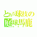 とある球技の庭球馬鹿（はるき）