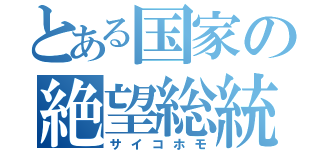 とある国家の絶望総統（サイコホモ）