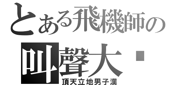 とある飛機師の叫聲大佬（頂天立地男子漢）