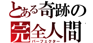 とある奇跡の完全人間（パーフェクター）