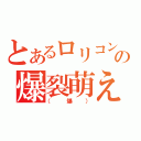 とあるロリコンの爆裂萌え萌え（（爆））