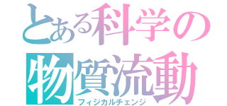 とある科学の物質流動（フィジカルチェンジ）