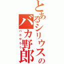 とあるシリウスのバカ野郎（バカやろう）